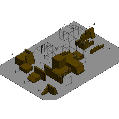 Parkour parks Druskininkai pilsētā,MK Dizains