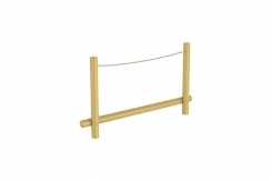 Līdzsvara baļķis ar virvi