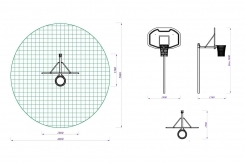Basketbola/strītbola grozs B1,MK Dizains
