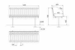 Sols uz metāla kājām LUCI MKD 03,MK Dizains